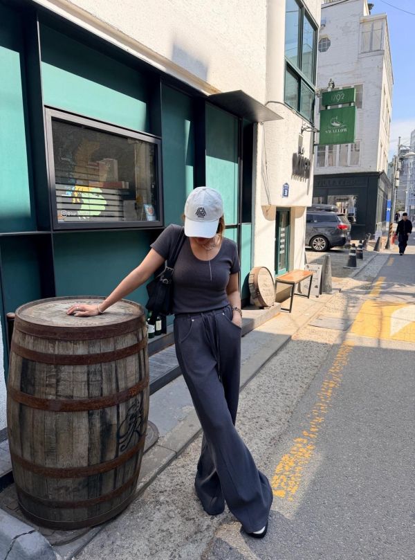 鬆餅格修身套裝 