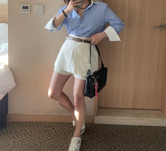 K8.配色條紋襯 