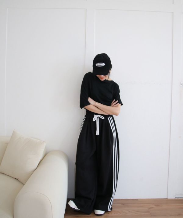 H11.休閒線條長褲 