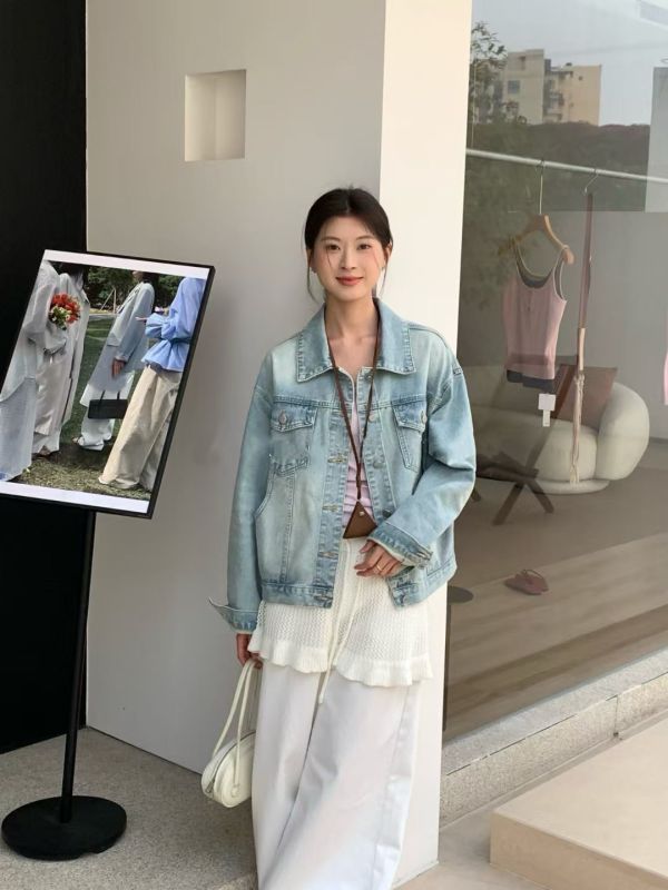 小復古水洗牛仔外套 
