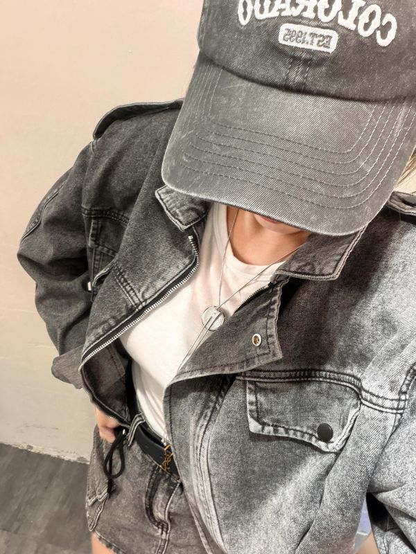 水洗工裝多口袋丹寧套裝 