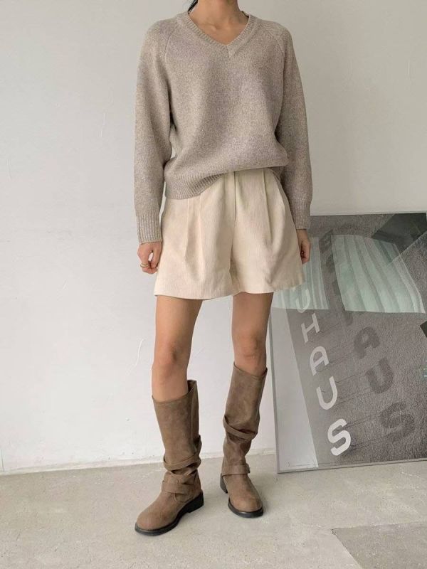 T015.皮革皮帶扣長靴 