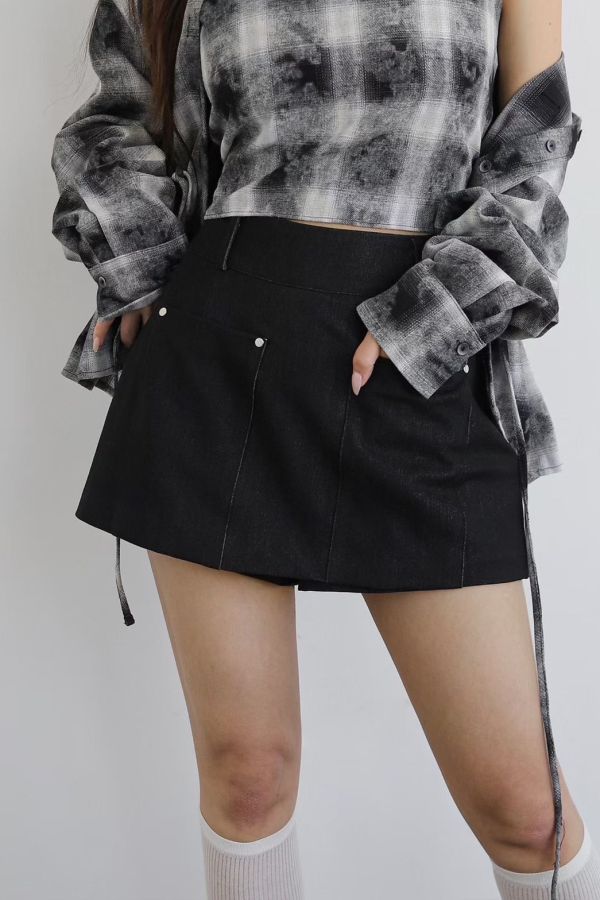 S03.造型口袋短褲裙 