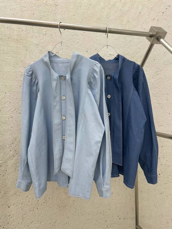 K1.牛仔飄帶衫 