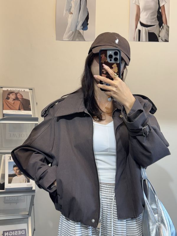 A024.翻領風衣外套 