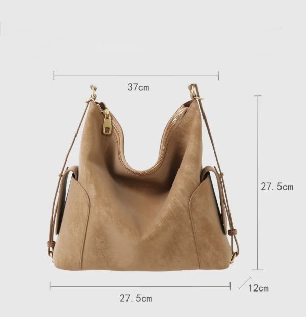 檔口獨家訂製擦牛皮包（烏木色） 