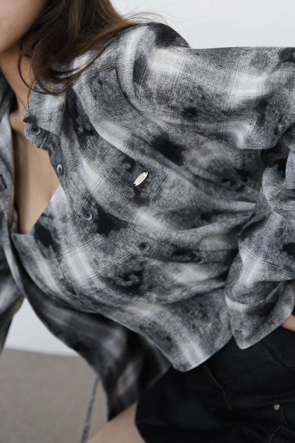 S012.水墨感襯衫背心 