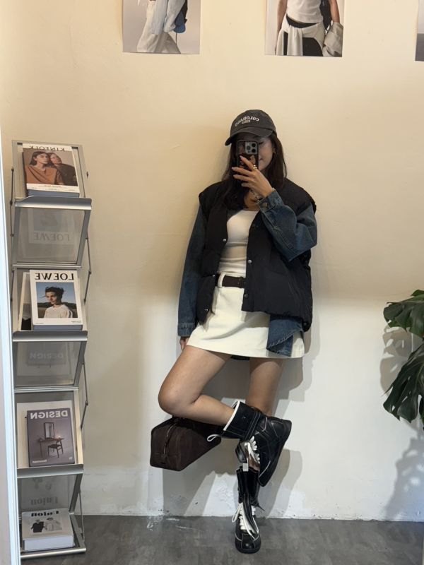 V023.牛仔襯＋鋪棉背心 