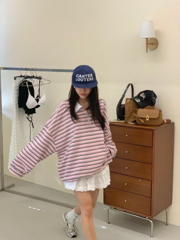 POLO領條紋衣 