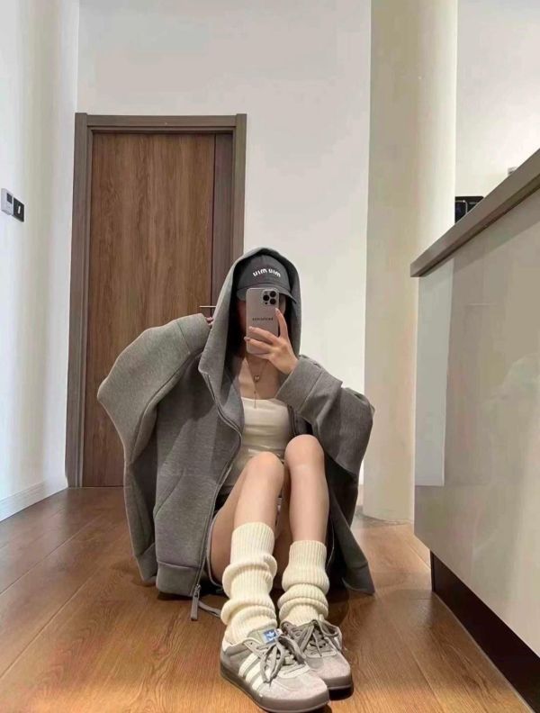 太空棉連帽外套 