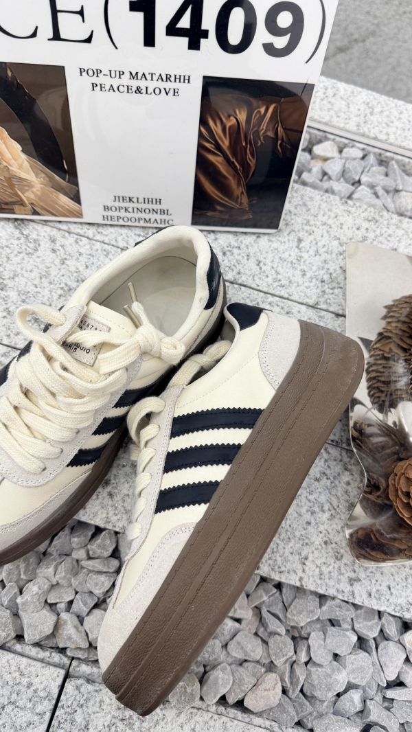 牛皮增高德訓鞋 