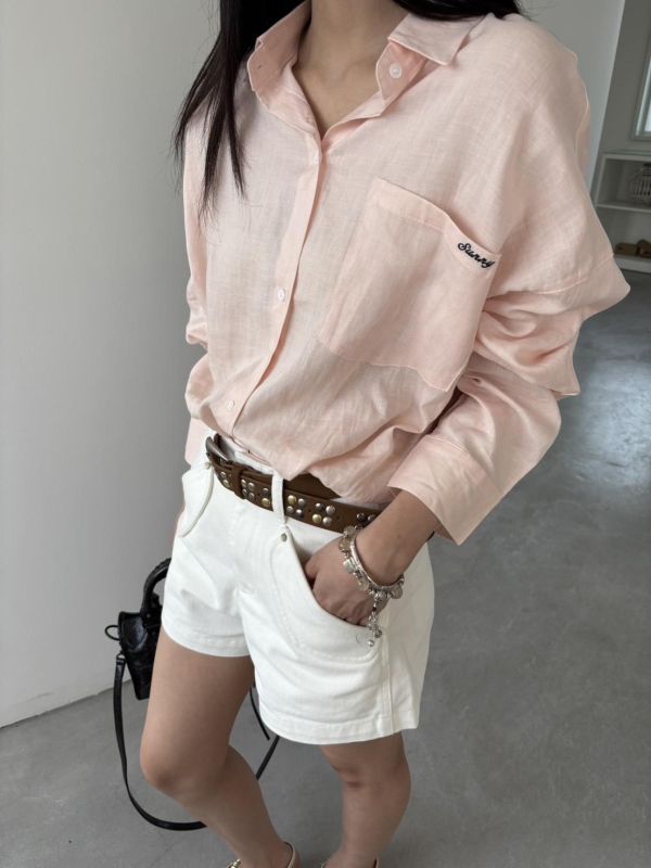 側刺繡logo襯（粉色） 