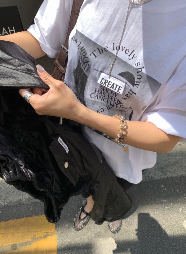 愛心英文貼標Ｔ（白色） 