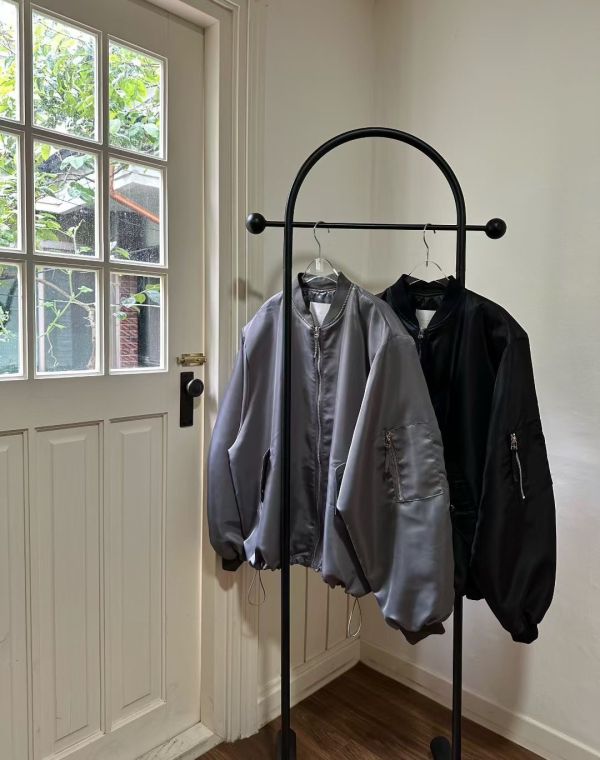 W08.後抓縐飛行外套 