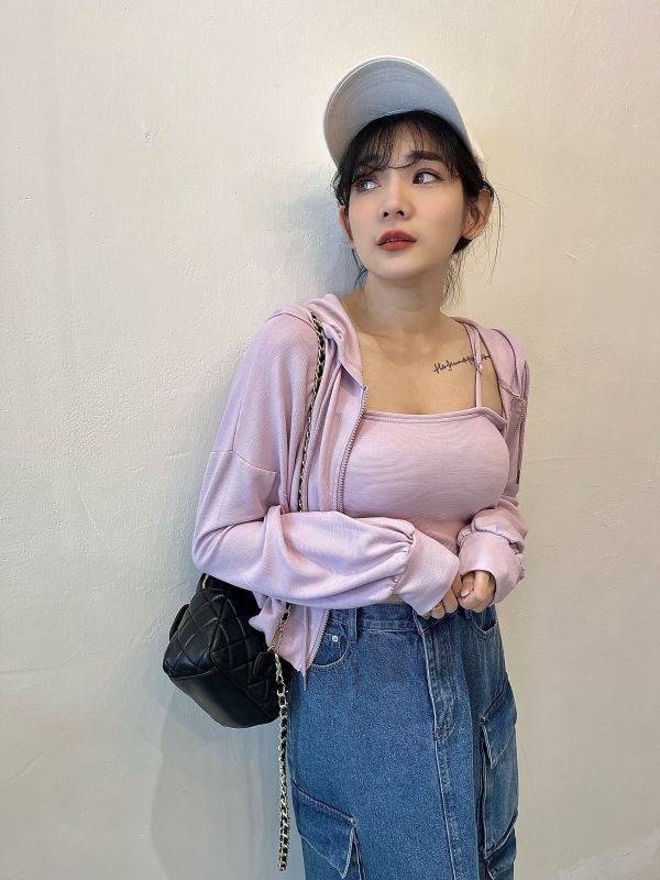 棉質外套＋罩杯小可愛 