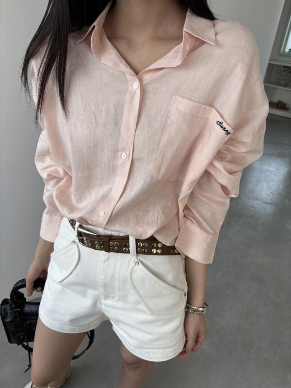 側刺繡logo襯（粉色） 