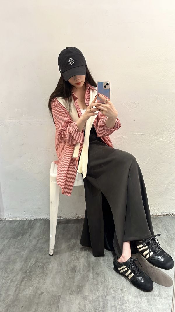 A042.小羊皮拼麂皮德訓鞋 