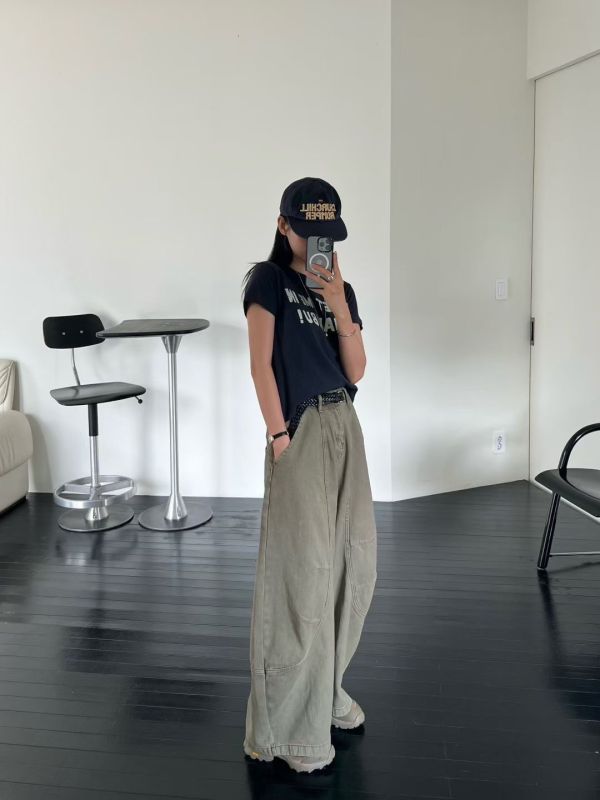 H01.秋季休閒彎刀褲 