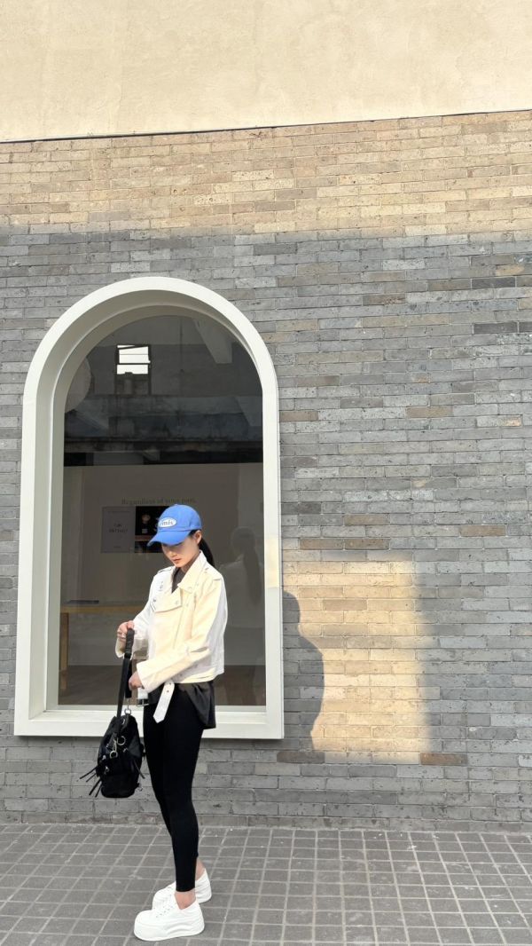 高級羊紋觸感騎士外套 