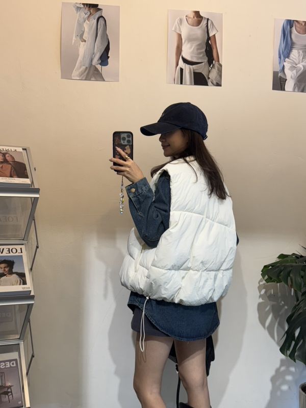 V023.牛仔襯＋鋪棉背心 