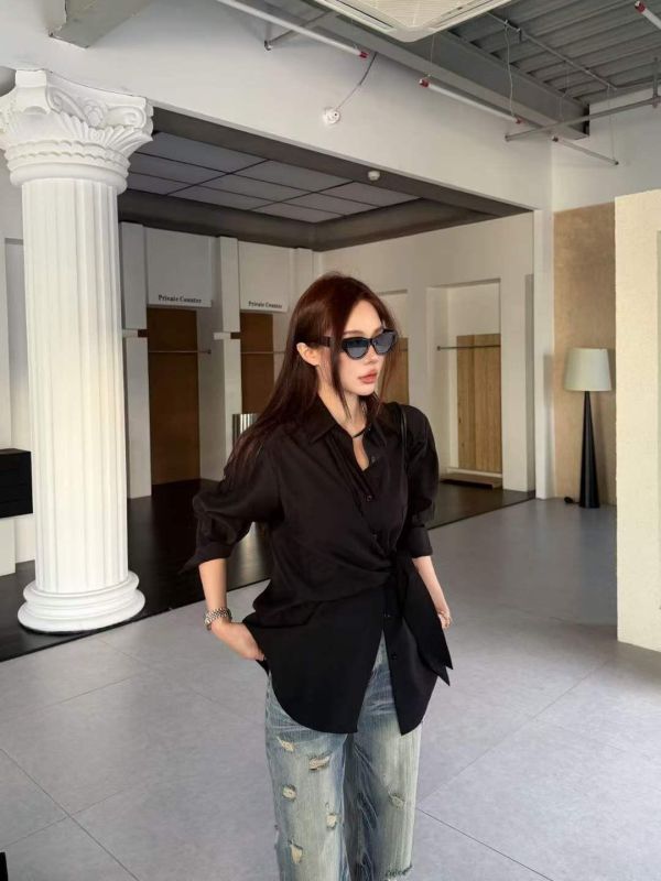 側綁帶天絲襯（黑白） 