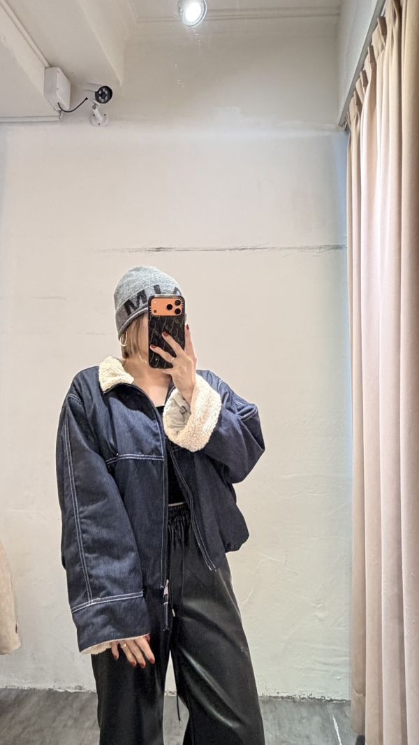 羊羔毛牛仔外套 
