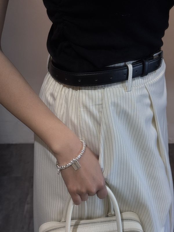 附帶條紋西裝長裙 