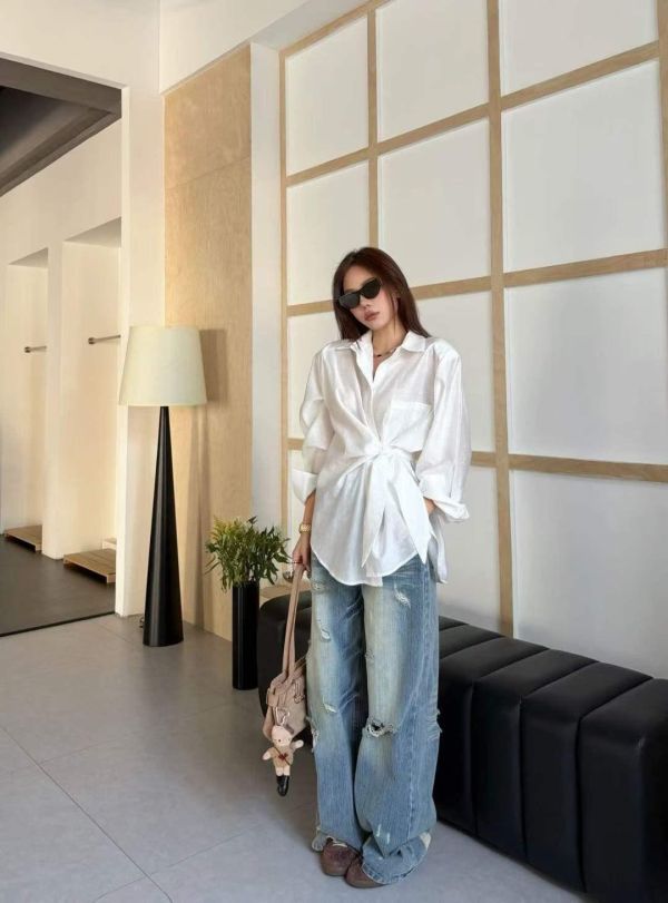 側綁帶天絲襯（黑白） 