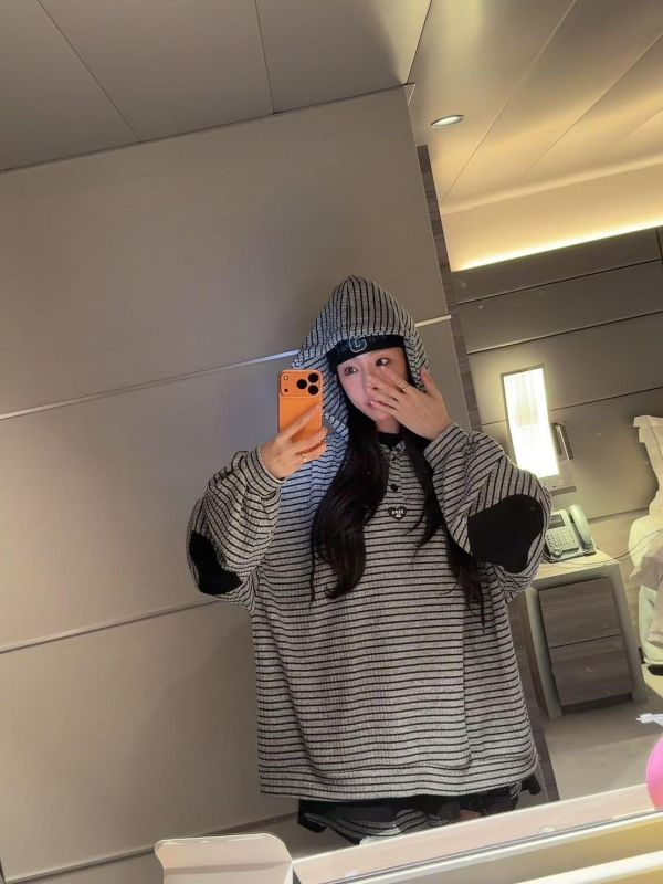 愛心配條紋套裝 