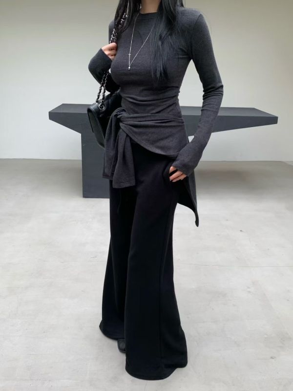 H012.休閒小喇叭長褲 