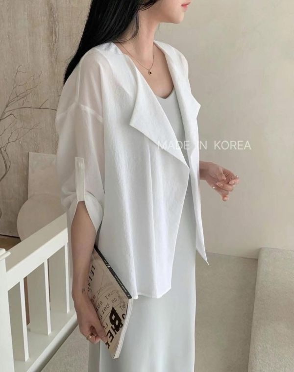 小翻領罩衫 