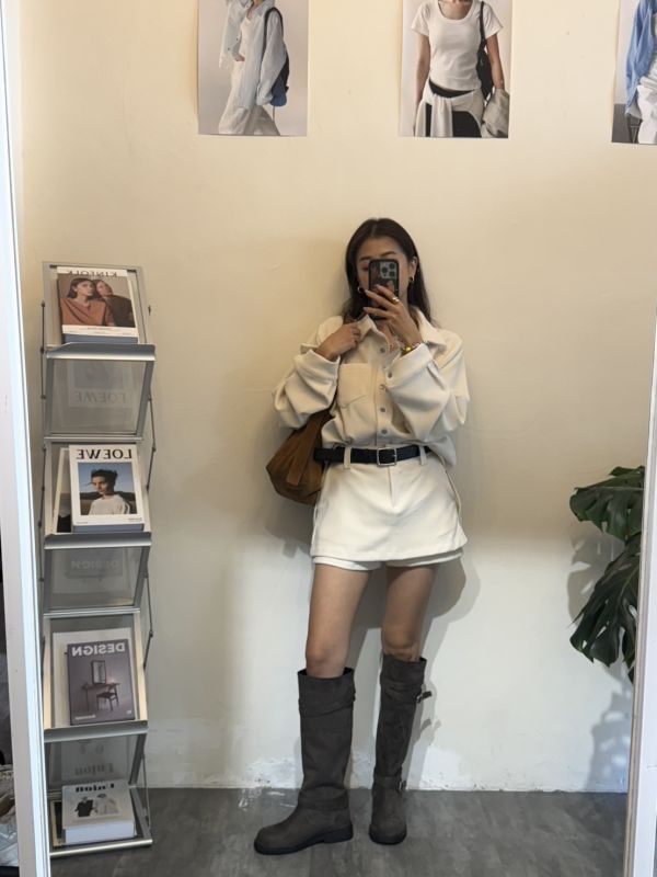 T011.麂皮復古長靴 