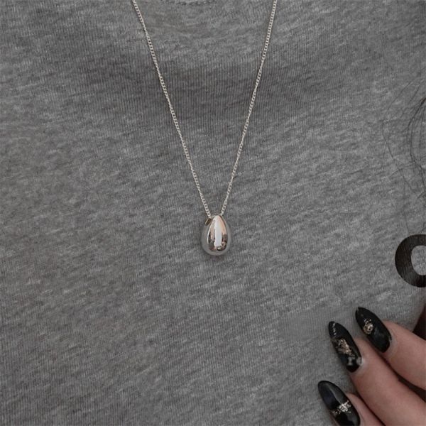 V020.水滴純銀項鍊 
