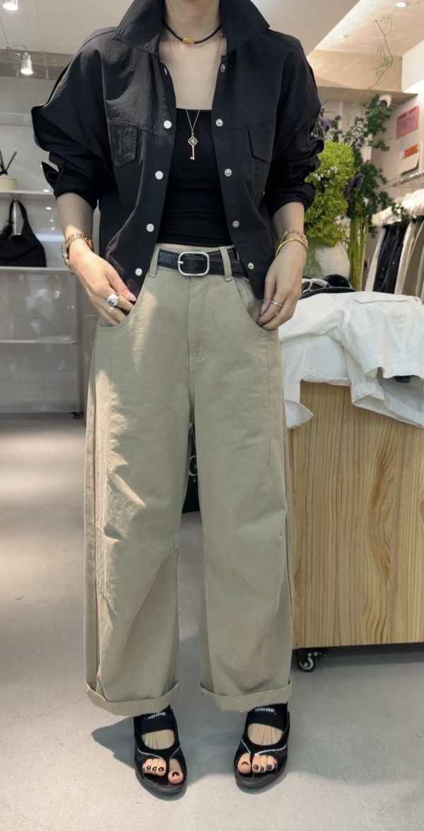 附帶九分工裝褲 