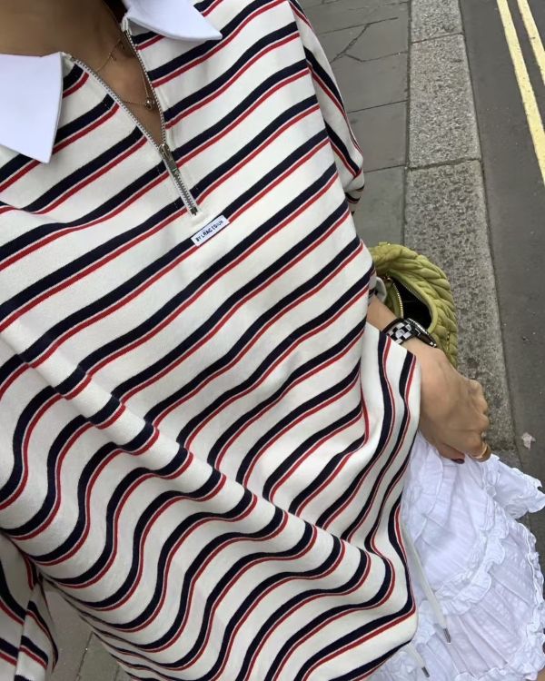 POLO領條紋衣 