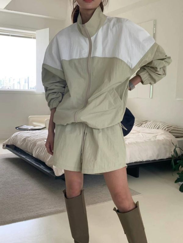 撞色運動套裝 