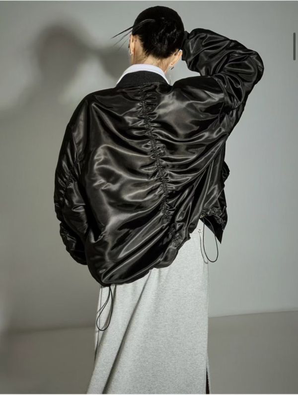W08.後抓縐飛行外套 