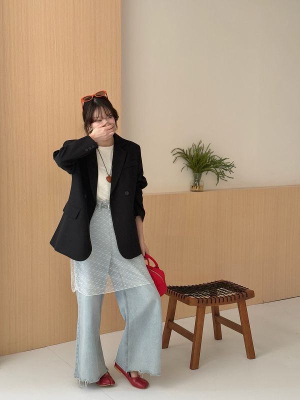 韓系西裝外套 
