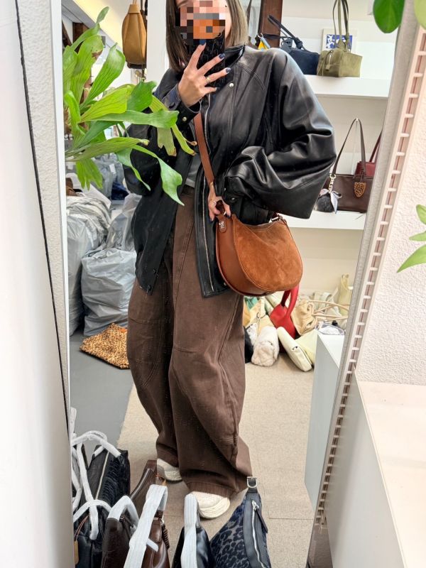 V030.馬鞍雙面包（牛皮＋麂皮） 