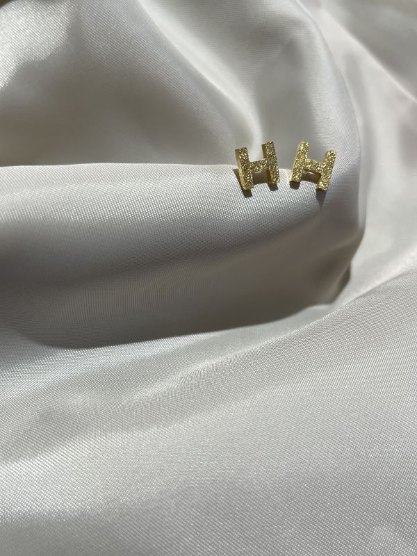 H閃鑽耳環 