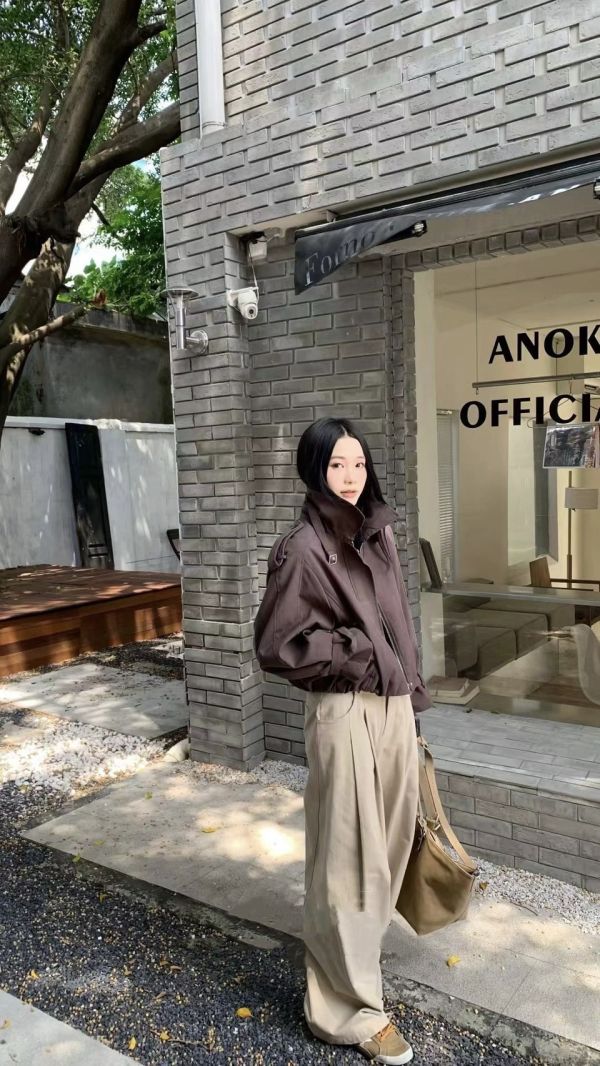 A024.翻領風衣外套 