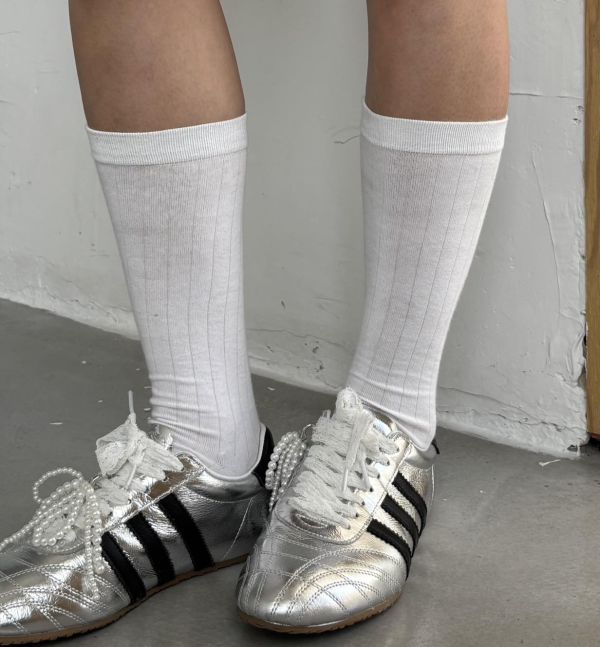 牛皮銀元素德訓鞋 