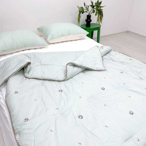 U08.刺繡貓咪四季被 