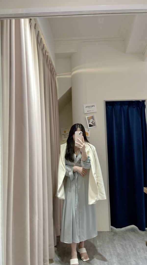 光澤釦環質感洋 