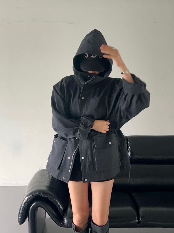 H013.連帽水洗外套 