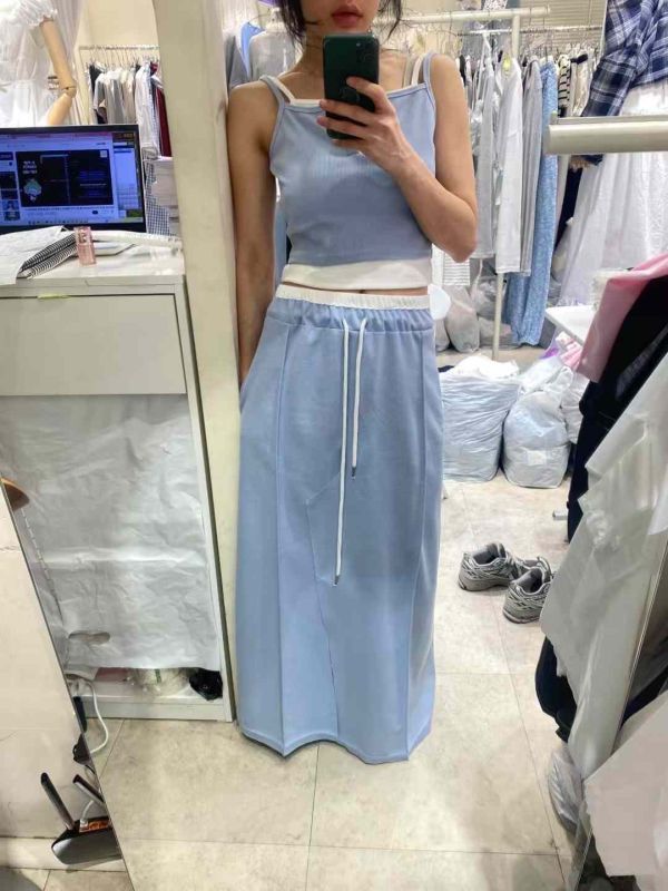 T7.配色長裙 