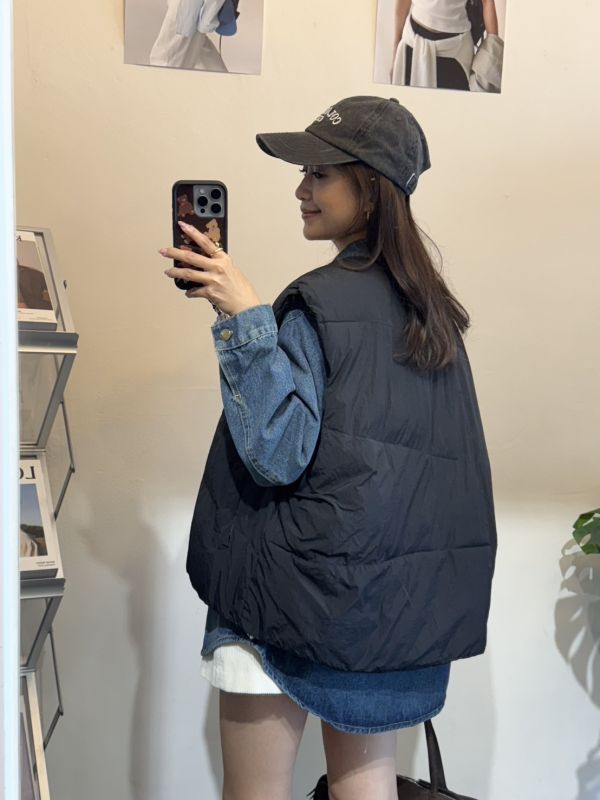 V023.牛仔襯＋鋪棉背心 