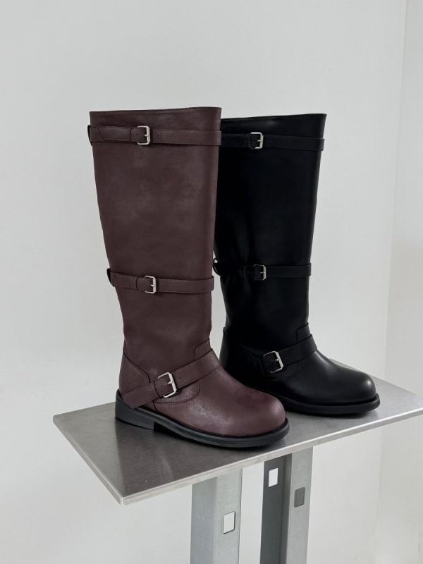 T016.帥氣皮革騎士靴 