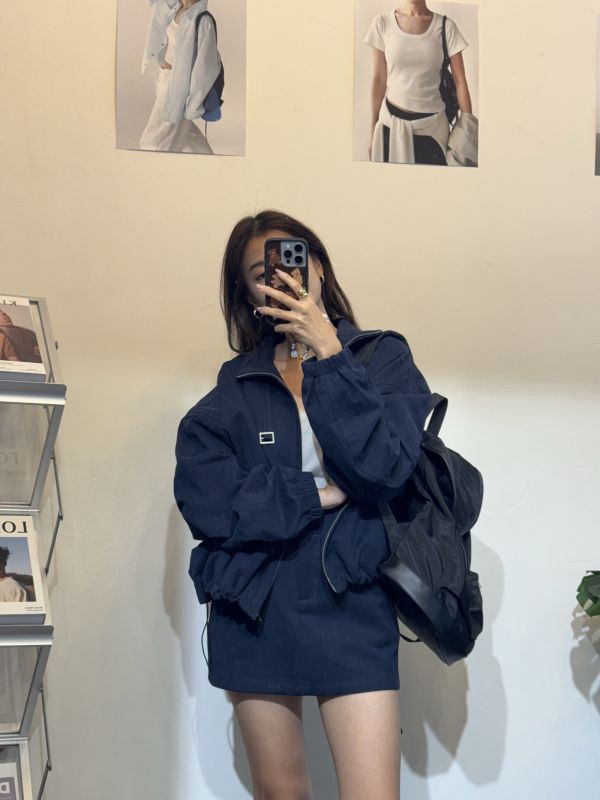 設計感外套短褲裙ＳＥＴ 