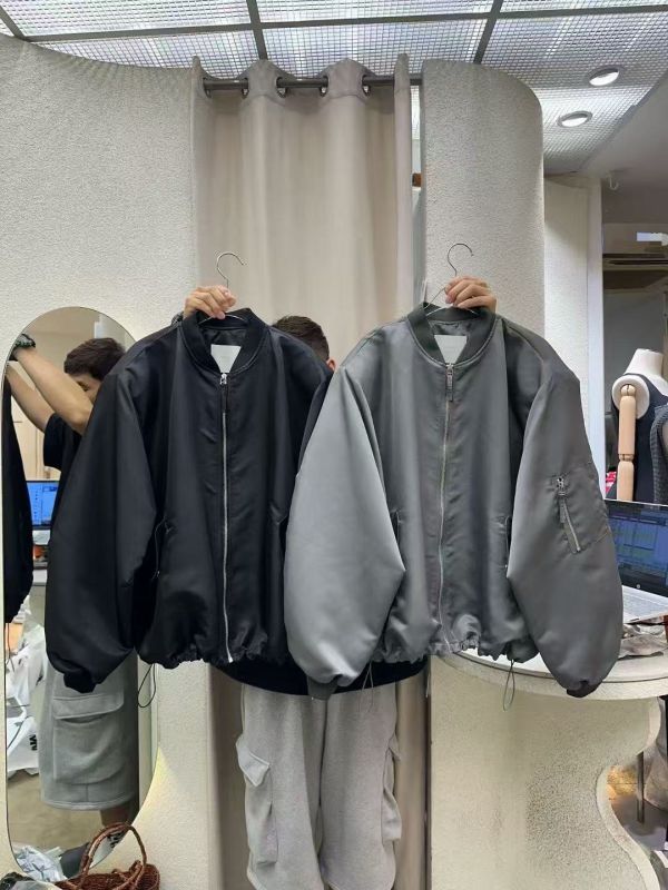 W08.後抓縐飛行外套 